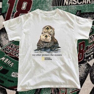 National Geographic features a graphic of sea otters T-shirt